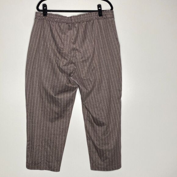 A New Day Stripe High Rise Tapered Knit Stretch Pants Women's Size XXL - Picture 2 of 7